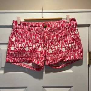 American Eagle Pink Patterned Shorts